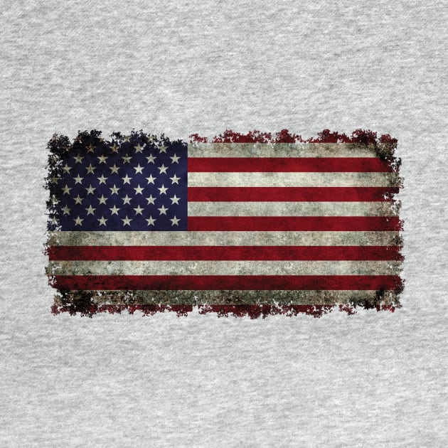 USA flag in grunge by Sterling